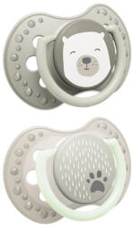 LOVI Suzetă din silicon Lovi - Buddy bear, 0-6 luni, 2 buc (22/863)