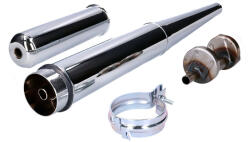 Standard Parts MX_MOF-41268 Kipufogó Króm 28mm Perforált Ellenskúppal Simsonhoz