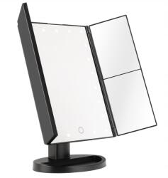 Humanas Kozmetikai Tükör Megvilágított Led Smink Kihajtható Állítható (HS-ML04)