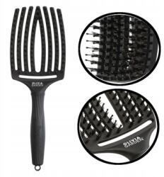 Olivia Garden Finger Hajkifésülő kefe, Vaddisznó sörték, L