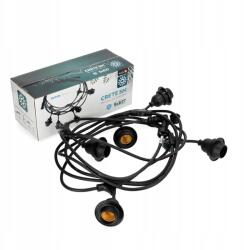  Kerti girland Kültéri Fényfüzér 5x E27 Fekete IP44 5m (KDSN00000009)