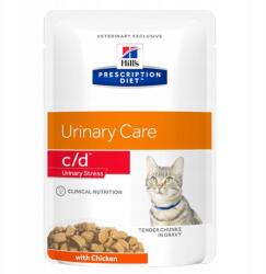 Hill's Pd Feline C/D Urinary Stress csirke 85g (13632)