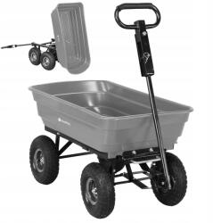 Miweba Kocsi, billenőplatós, 300kg teherbírás, terepjáró kerekek, szürke (PR0018423-03)