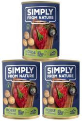 Simply from Nature Wet Food for dogs horse with potatoes 3 x 400 g