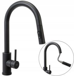 Rea Konyhai csaptelep Fresh Black Matt Kifolyócső Rea (REA-B9147)