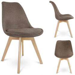 Jumi Konyha/nappali szék, szövet, fa, barna, 49x55x82 cm, Egyéb