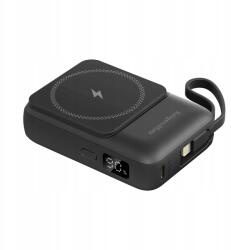 Krüger&Matz indukciós Powerbank 10000 mAh Mag Safe kábellel, fekete (KM0913-BL)