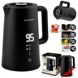 Berdsen Elektromos vízforraló 1, 7l BD-709 fekete 2200W hőmérő Led érintőpanel (370900)