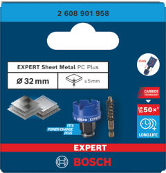 Bosch 2608901958 EXPERT Carbide Sheet Metal Körkivágó, 32 mm (2608901958)