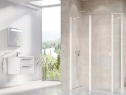 RAVAK Chrome zuhanyfal 80 cm fehér matt/átlátszó üveg 9QV40E00Z1 (9QV40E00Z1)