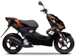 Stage6 MX_S6-056601/BK Grafikai Készlet Yamaha Aerox 2013 Előtti Narancssárga / - Fekete