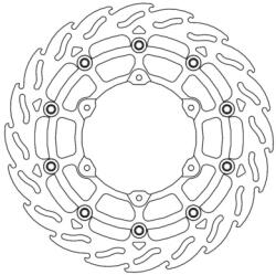 Moto Master MX_MMAST-17103263 Úszó Első Féktárcsa Flame 320mm Husqvarna 701 (vastagság 5mm)
