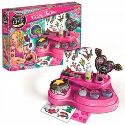 Clementoni Lemosható tetoválás szett lányoknak 6+ ajándék őrült tetoválások (studio tatuażu dla dzieci ciekawa zabawa zest)