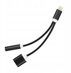 AUX adapter 2in1 Lightning (férfi) Lightning (női) Jack 3, 5 mm (432733)