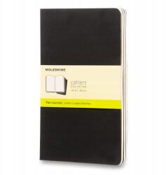 Moleskine jegyzetfüzetek 3 db-os, tiszta fekete L (Cahier)