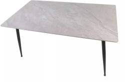 Rion 130 Kerámia Étkezőasztal Fényes Szürke/Matt Fekete