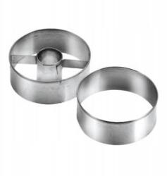 Tescoma Két darabos kekszlyukasztó szett, 5cm átmérő, omlós kekszekhez, acél (631172)