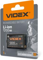 Videx Lítium-ion akkumulátor Videx fejlámpa VLF-B12 1200 mAh Usb (VLF-B12)