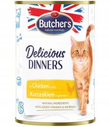 Butcher's Delicious Dinners Csirkedarabok zselében nedves eledel