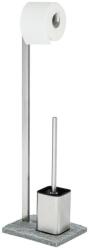 WENKO 20604100 - WC-kefe GRANIT 23x73, 5 cm rozsdamentes acél/szatén/szürke 20604100 (WE0059)