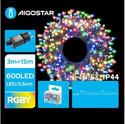 Aigostar B. V. Aigostar - LED Karácsonyi kültéri lánc 600xLED/8 funkció 18m IP44 többszínű B103031O9 (AI1436)