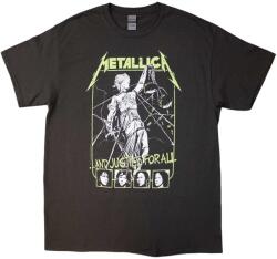 Metallica Justice Faces Rövid ujjú póló Charcoal Grey 2XL (METTS86MC05)