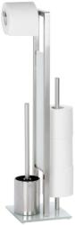 WENKO 21564100 - RIVALTA WC-kefe 18x70 cm, rozsdamentes acél/ezüst/fehér/fekete 21564100 (WE0058)