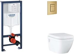 GROHE Rapid SL - Készlet fali beépítéshez, WC, SoftClose ülőkével és Skate Cosmopolitan gombbal, csiszolt Cool Sunrise SANI11BB4131 (SANI11BB4131)
