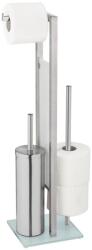 WENKO 25399100 - WC-kefe RIVALTA 18x70 cm ezüst/fehér/fekete 25399100 (WE0164)