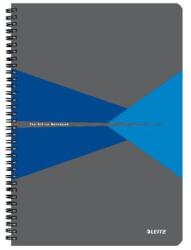 Leitz Caiet, A4, liniat, 90 de coli, copertă cartonată laminată, LEITZ „Office, gri-albastru