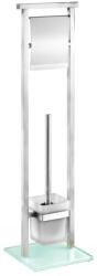 WENKO 22992100 - WC-kefe DEBAR 18x73 cm rozsdamentes acél/szatén/fehér 22992100 (WE0053)