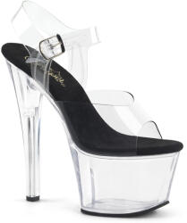 Pleaser USA Pleaser Sky-308 Clr-Blk/Clr 39