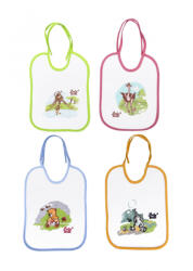 BabyBruin textil előke - többféle minta/szín variácóban (3+1 db) (55043402)