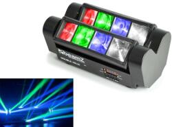 BeamZ MHL-820 DMX dupla mozgó fejes Wash spider lámpa 8x3W RGBW CREE LED (150303)