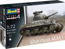 Revell Machetă din plastic Tanc 03290 - Sherman M4A1 (1: 72) (18-03290)