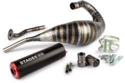 Stage6 MX_S6-9518805/RE Kipufogó 80 - 90cc Cnc / Hm-moto / Vent / Beta Rr - Piros, Fekete