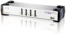 ATEN KVMP превключвател, ATEN CS1744C-AT, 4-портов, PS/2-USB, VGA Dual Display, Audio (CS1744C-AT)