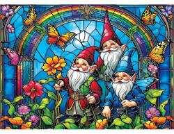 Masterpieces 72504 - Stained Glass - Gnomish Delight - 1000 db-os puzzle (72504)