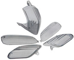 STR8 MX_STR-620.12/BK Irányjelző Búra Készlet (4) + Hátsó Lámpa Aprilia Sr 50 Factory - Fekete