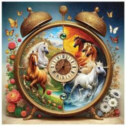 Wooden City HE0308-L - Vágtázó idő - 250 db-os fa puzzle (HE0308-L)