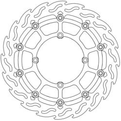 Moto Master MX_MMAST-17103588 Lebegő Fék Tárcsa Supermoto Verseny 300mm Rm-z 250 / 450