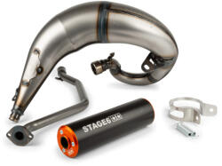 Stage6 MX_S6-9118835/BO Kipufogó Streetrace High Mount Cnc / Beta Rr 2012 / Hm / Vent - Fekete, Narancs