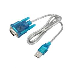 Akyga AK-CO-02 USB Type-A apa - RS-232 apa Adatkábel - Ezüst/Kék (1m) (AK-CO-02) (AK-CO-02)