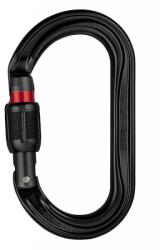 Petzl SCREW LOCK ovális karabiner csavarzárral - fekete