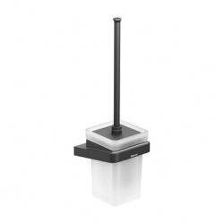 RAVAK 10° fali WC-kefetartó, matt fekete, matt üveg (RAV-X07P566)