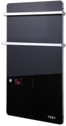 TESY Elektromos törölköző szárító fekete üvegpanel 200 + 1800W teljesítménnyel törölköző szárítós radiátor. Elegáns fekete kivitel mozgásérzékelő, LED kijelző, programozható (TESY_GH200B_TOROLKOZO_SZARITO)