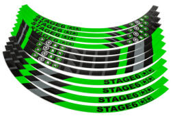 Stage6 MX_S6-0517.2/GR Felni Matrica Készlet 17" Motorkerékpárhoz - Zöld