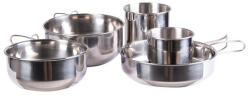 Mil-Tec ROZSDAMENTES ACÉL KONYHAKÉSZLET 5 DB