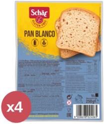 Schär Pan Blanco - szeletelt gluténmentes fehérkenyér 4X250 g - reformnagyker