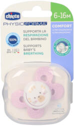 Chicco Physio Comfort szilikon cumi 6-16 hónapos kortól, rózsaszín - 1 db